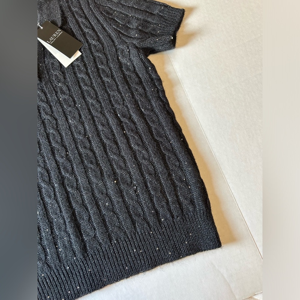 Lauren Ralph Lauren Wool Blend Cable Sweater - Picture 6 of 8